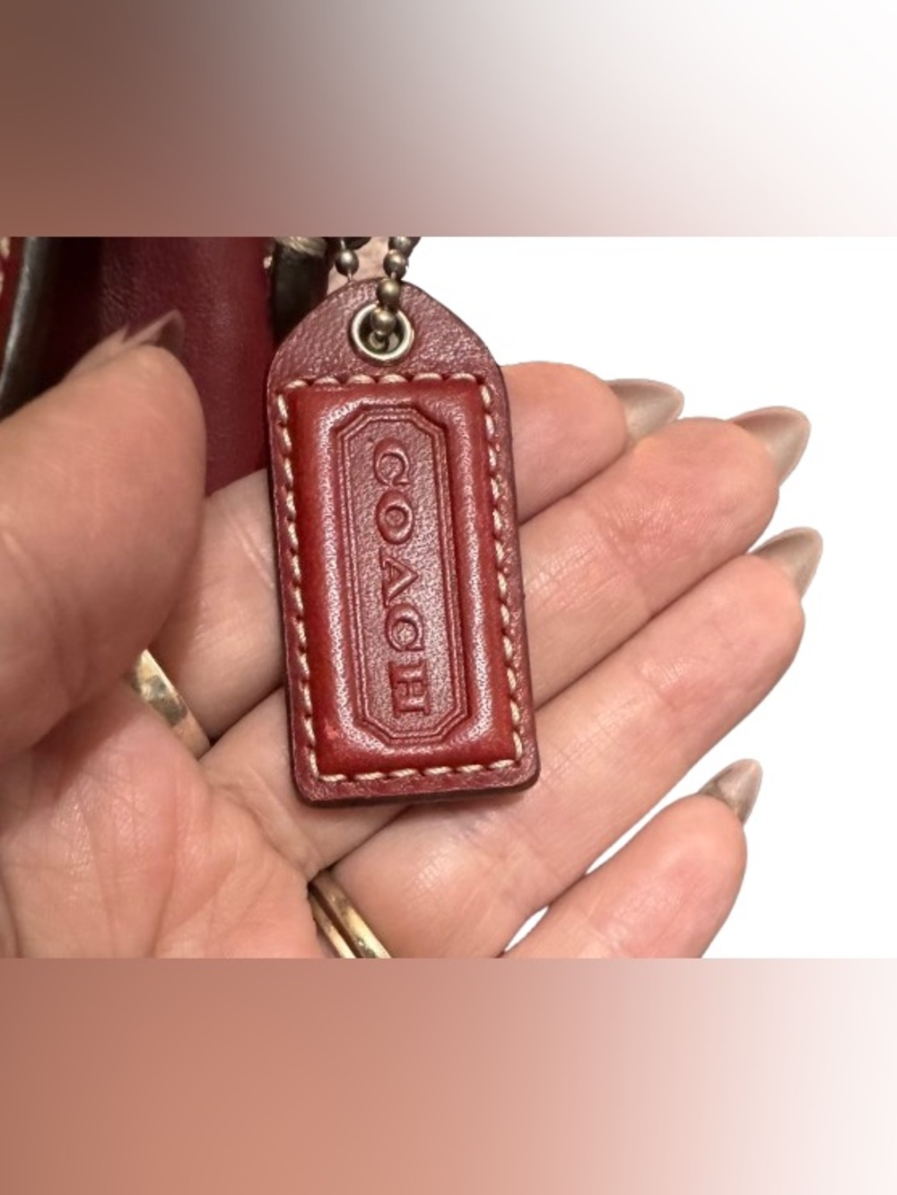 Coach F10910 Y2K Medium Soho Flap Shoulder Bag (Red) - EUC - Picture 4 of 11